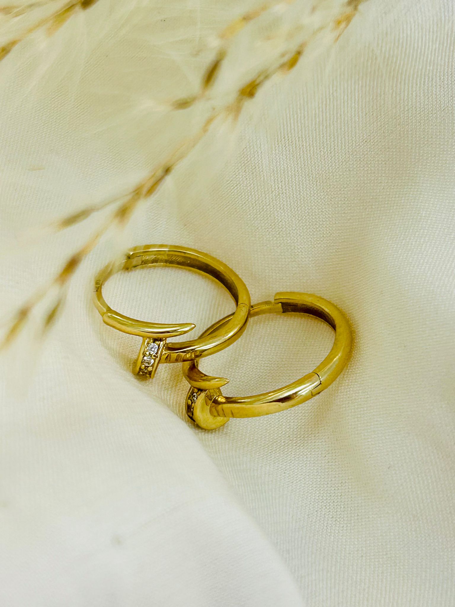 Aretes Oro 14k Clavo