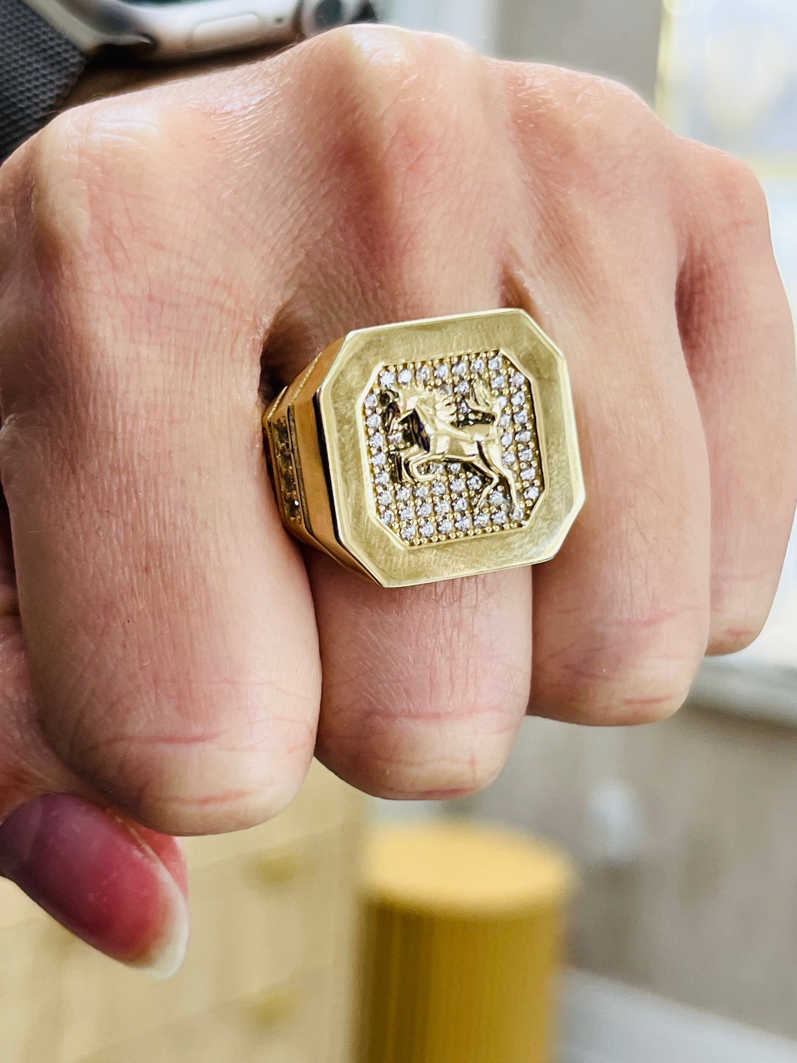 Anillo Oro 10k Caballo