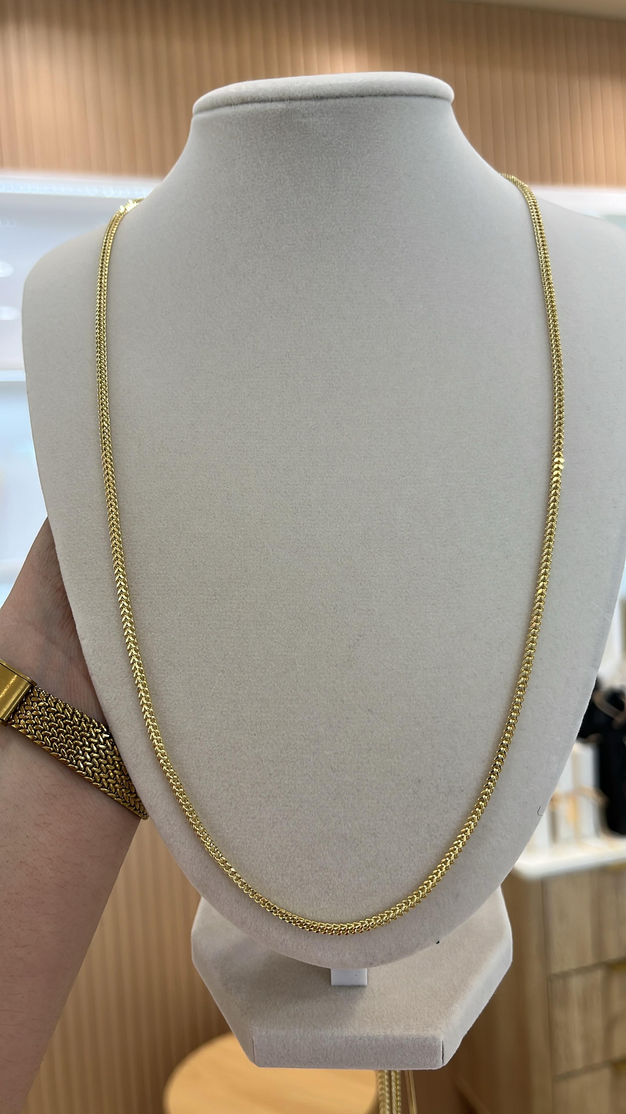 Cadena oro franco 14k