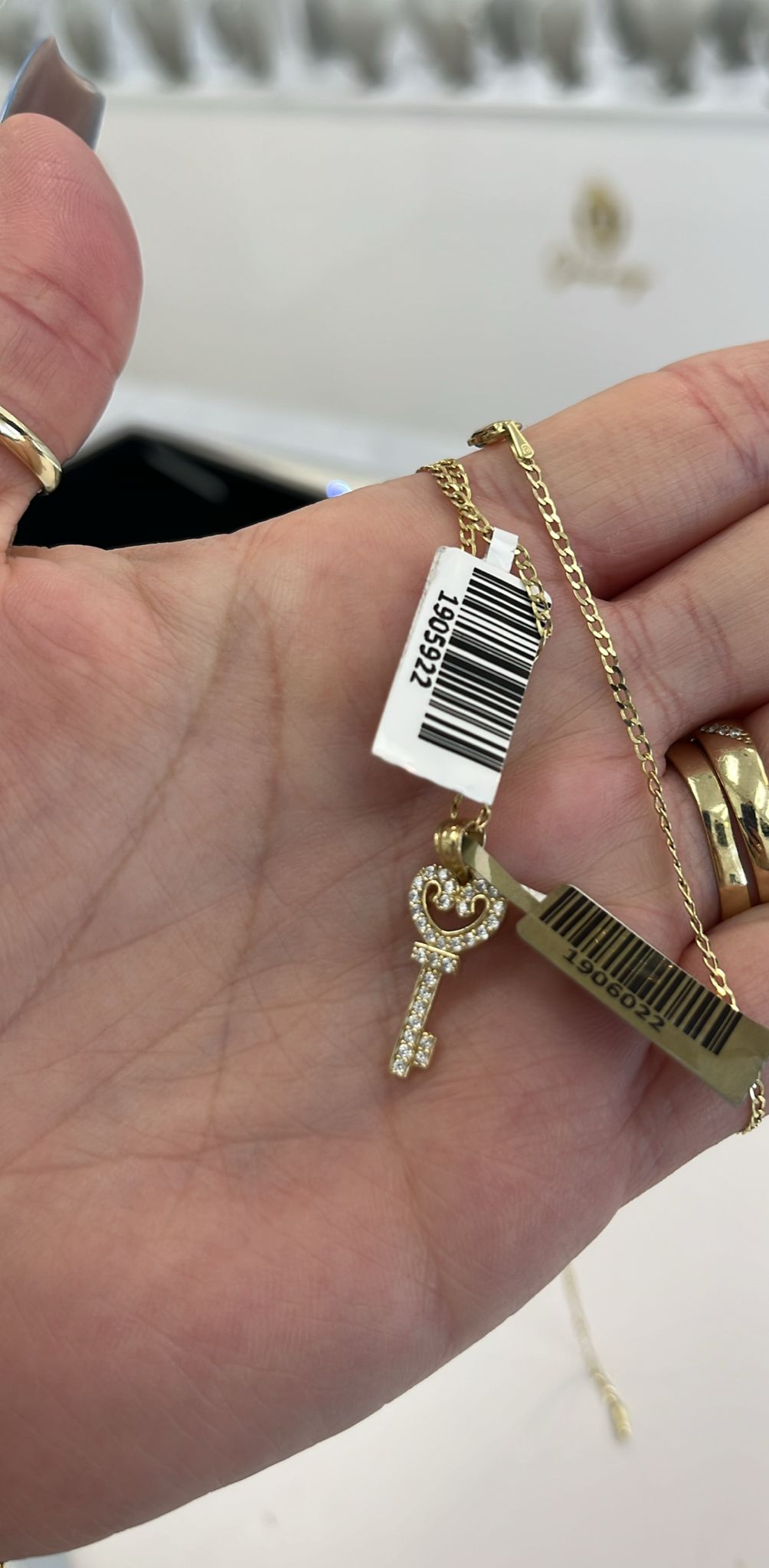 Cadena y dije llave oro 10k 14k