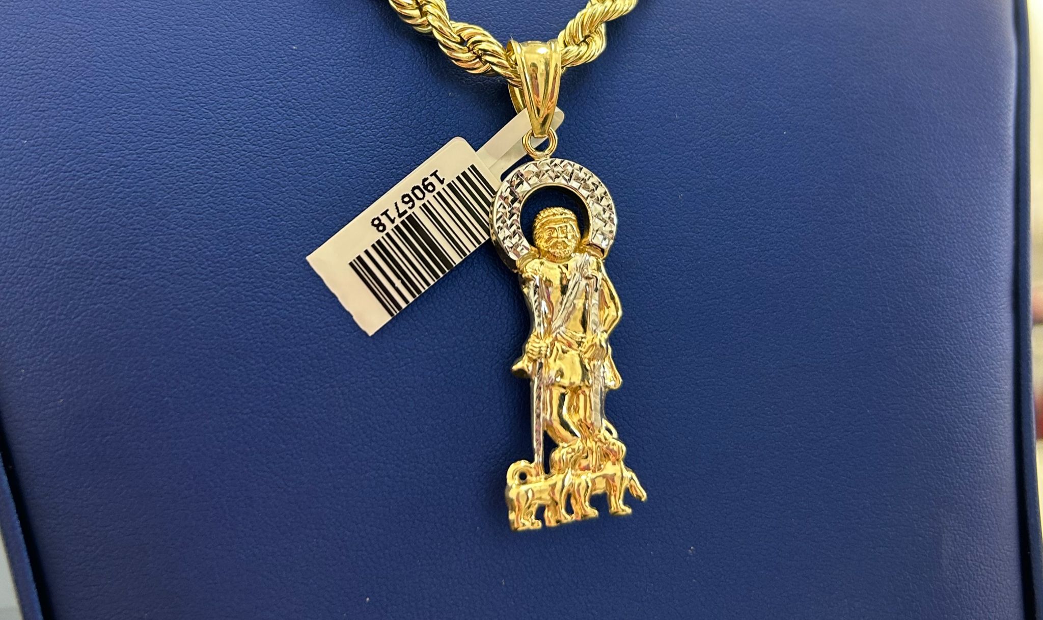 Medalla san Lázaro oro 10k💎