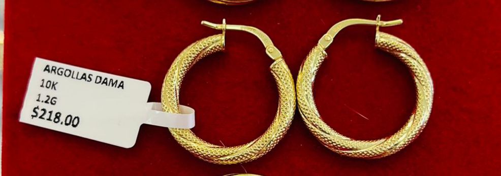 Aretes oro 10k 💎