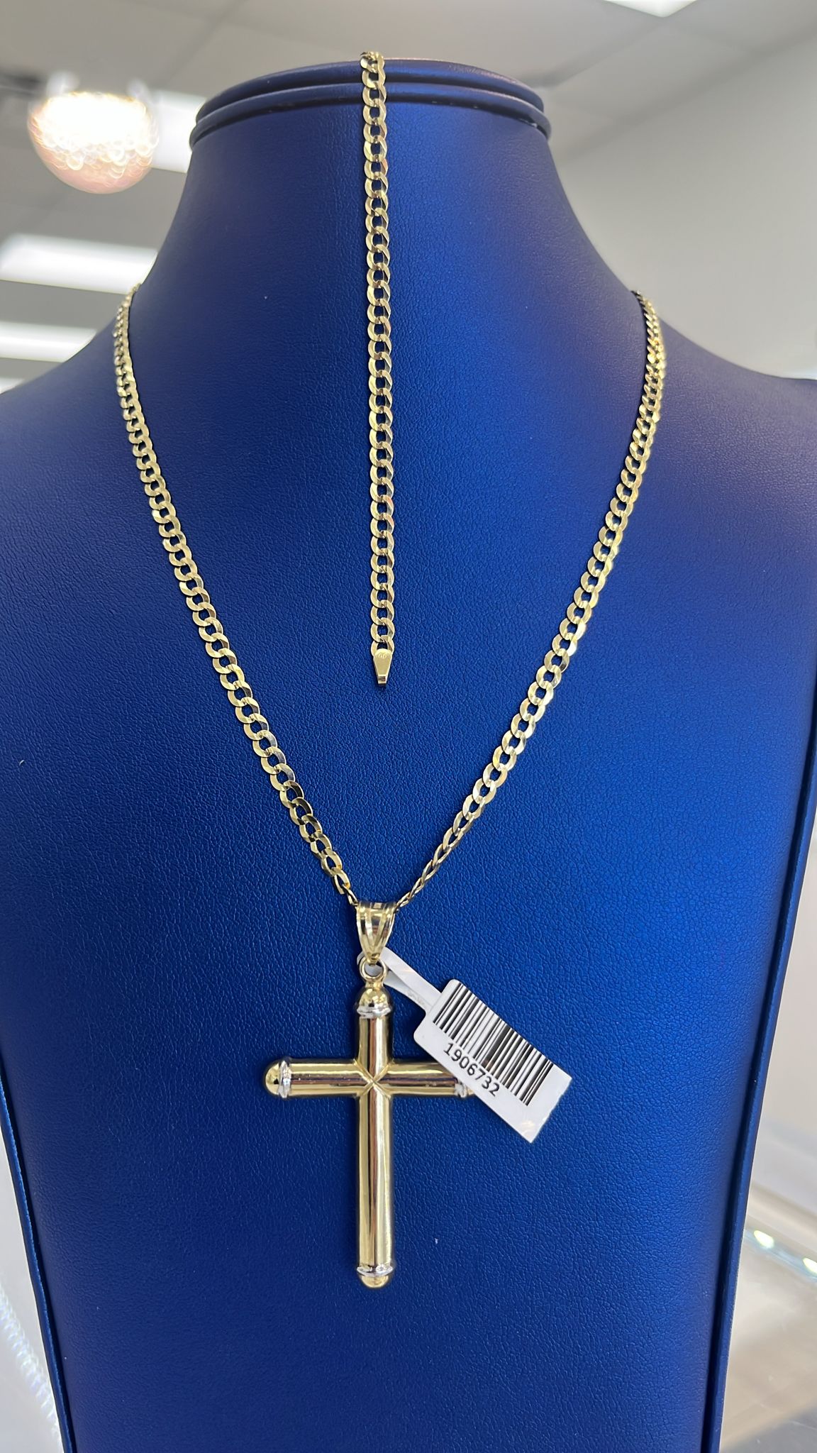 Cadena oro 14k + Cruz 10k + manilla 10k