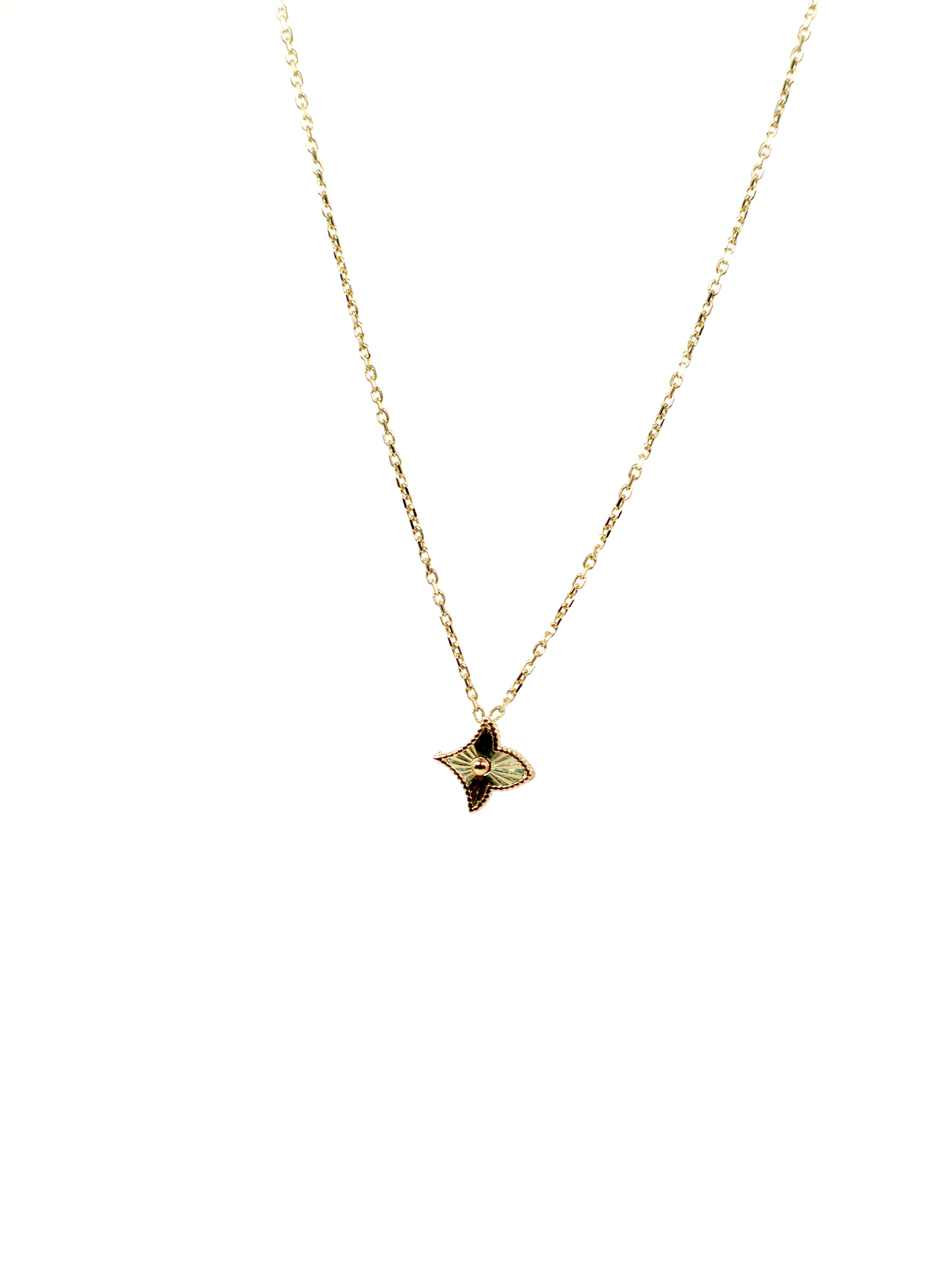 SET GARGANTILLA FLOR - 10K