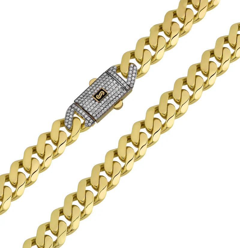 MEN'S CHAIN - MONACO CLASSIC PAVE LOCK
