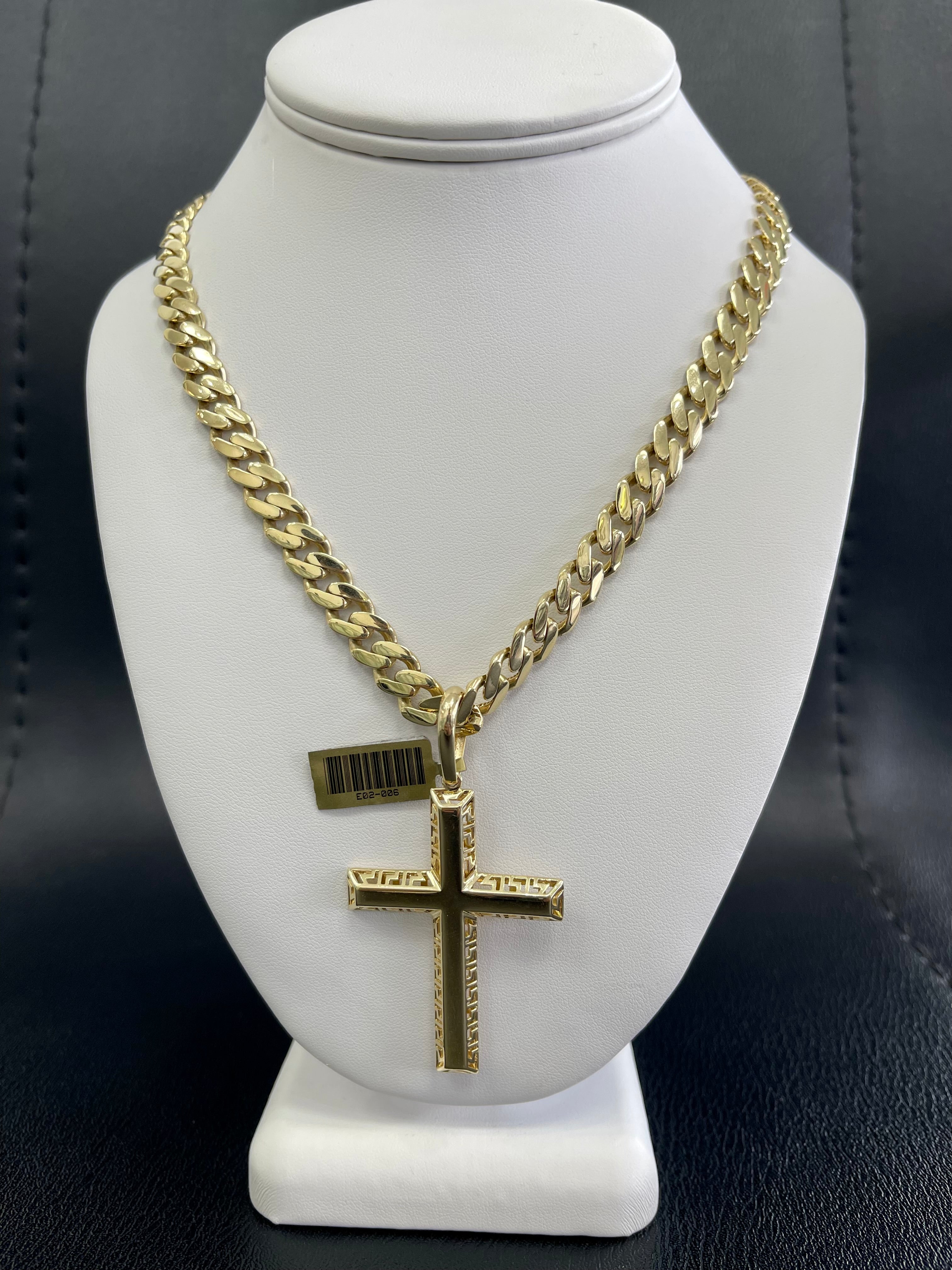 💎 Set cadena Cruz oro 14k 🇮🇹
