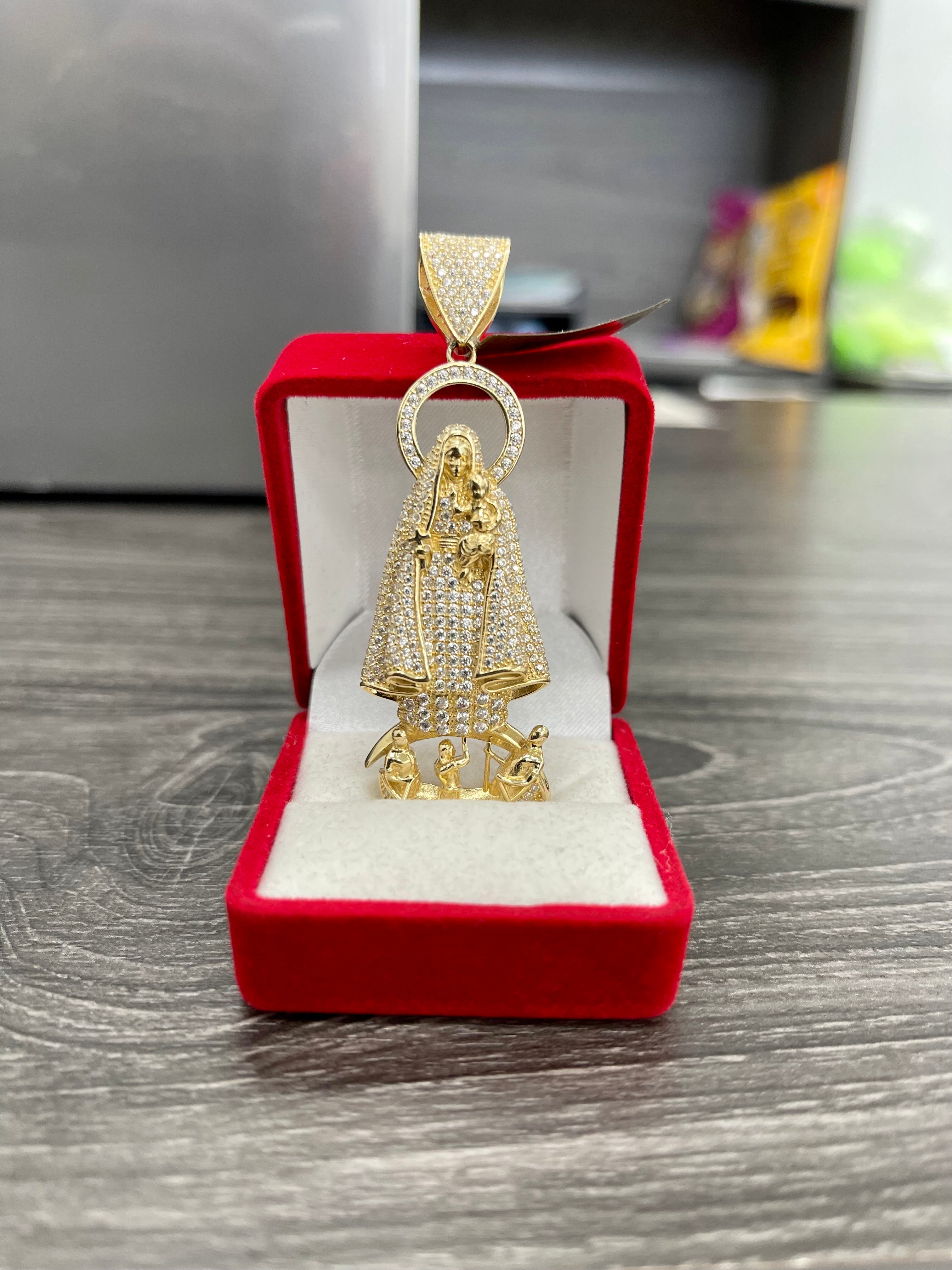 💎 Medalla virgen oro 14k 💎
