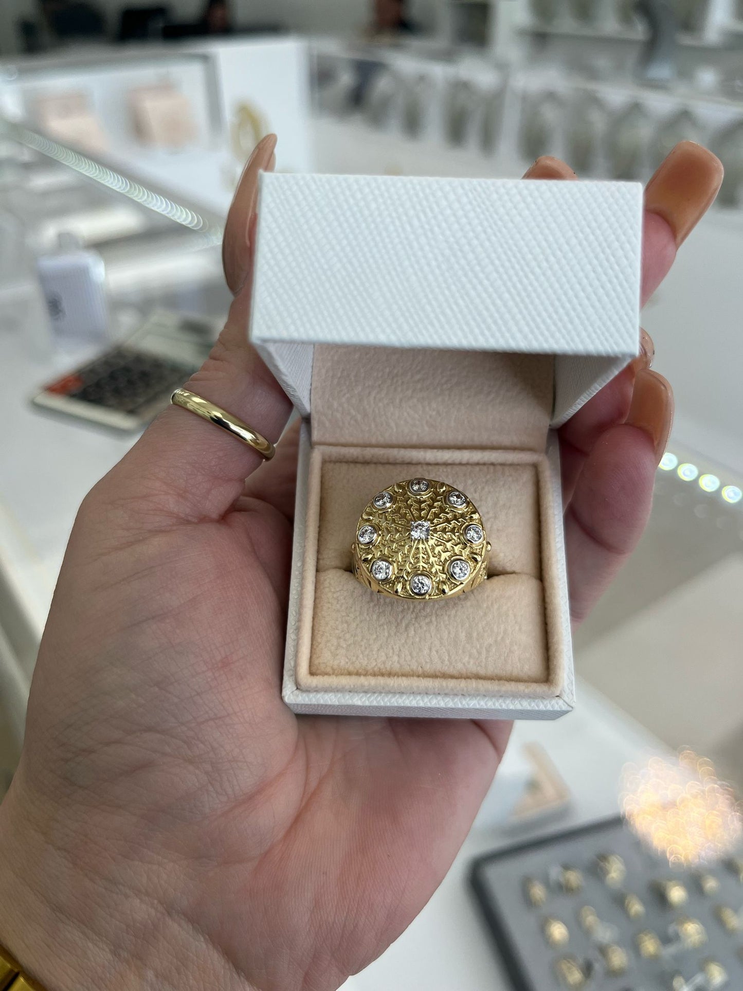 Anillo roseta oro 10k 💎