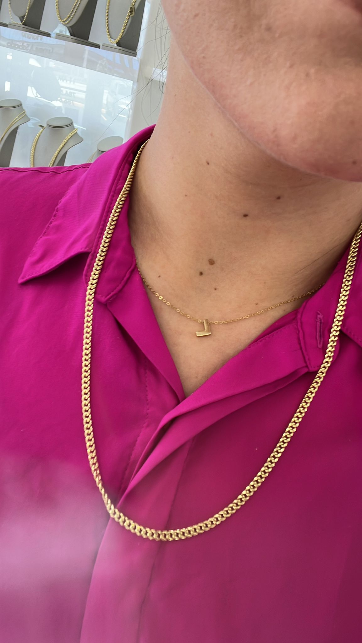 Cadena oro 14k hallow