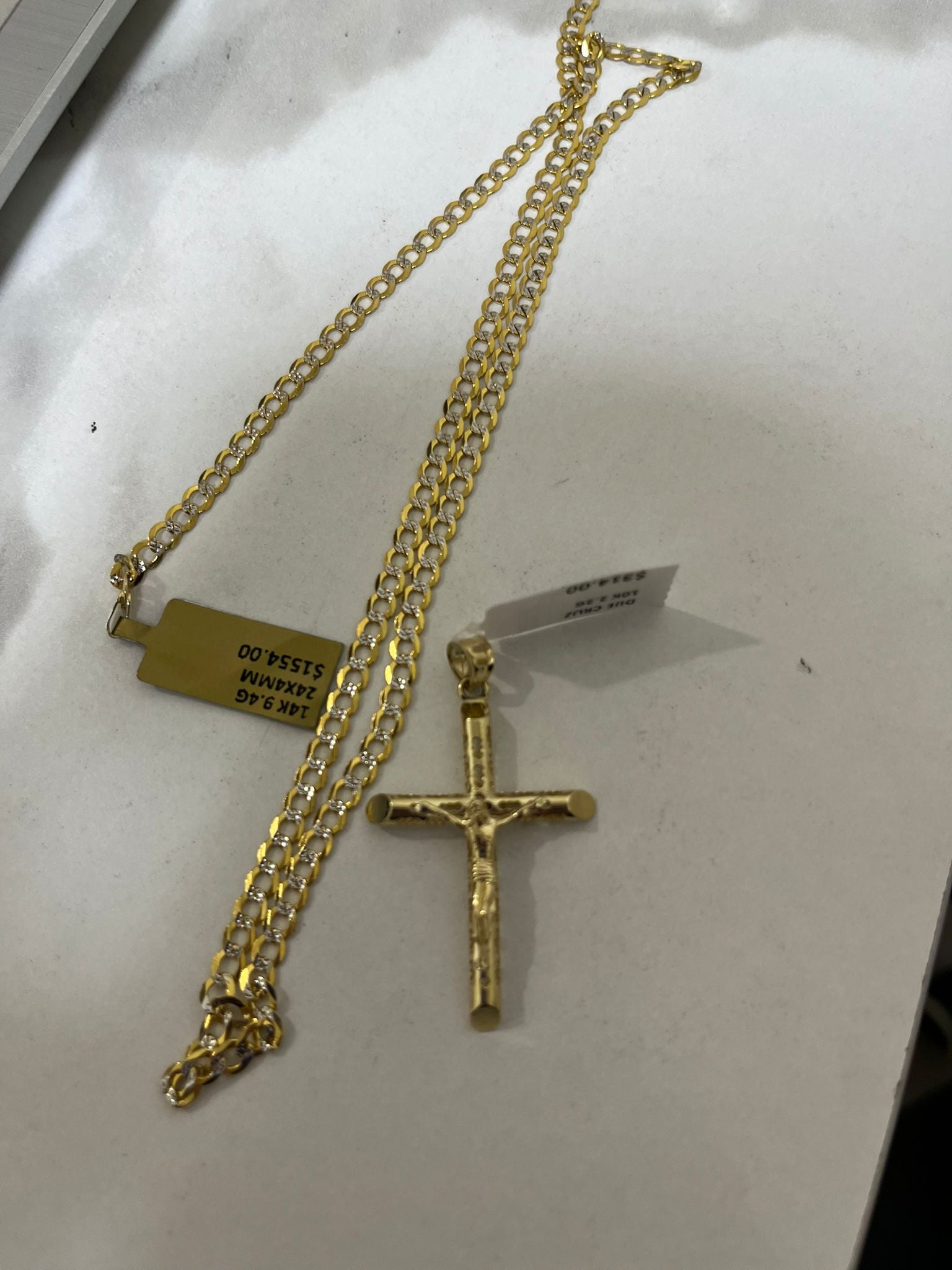 Cadena 14k dije 10k