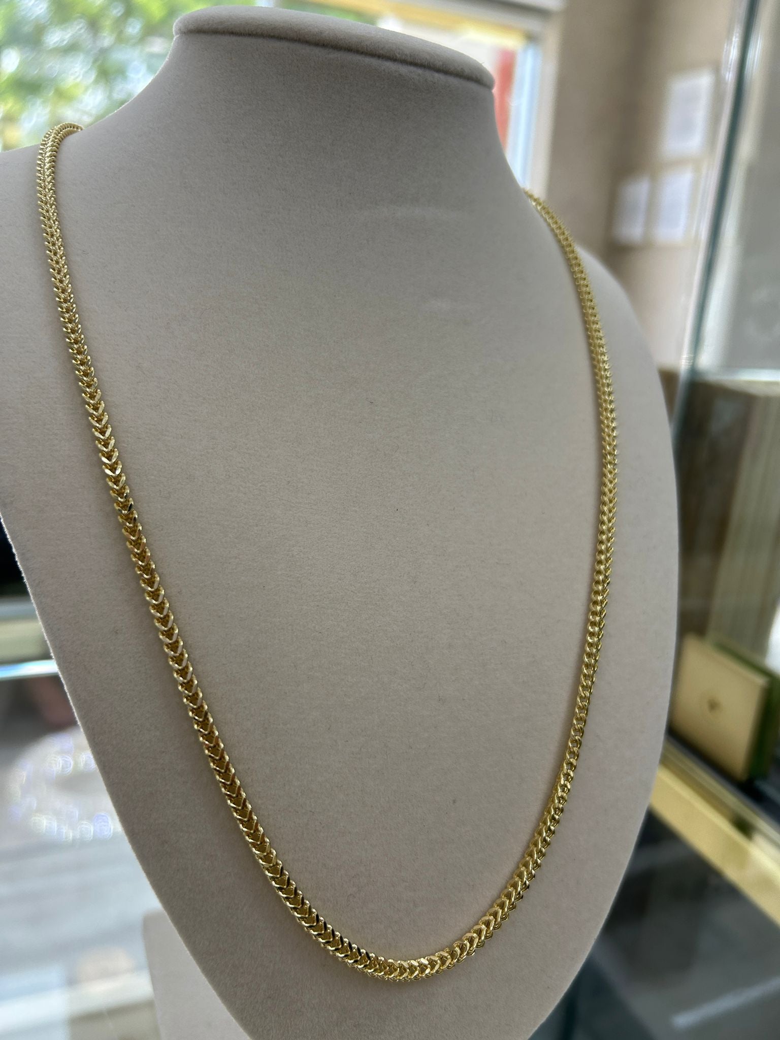 Cadena franco oro 14k