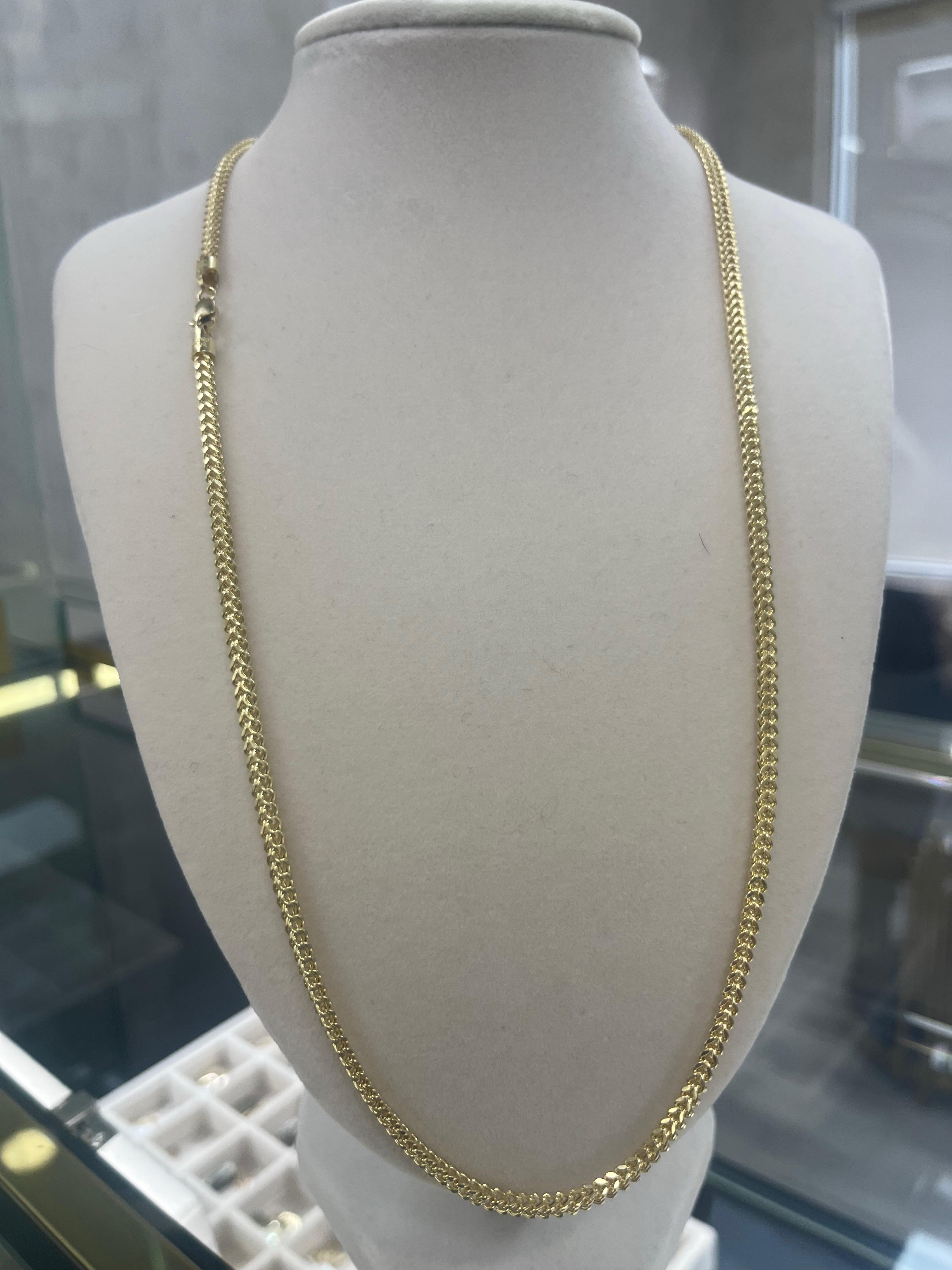 Cadena franco oro 14k