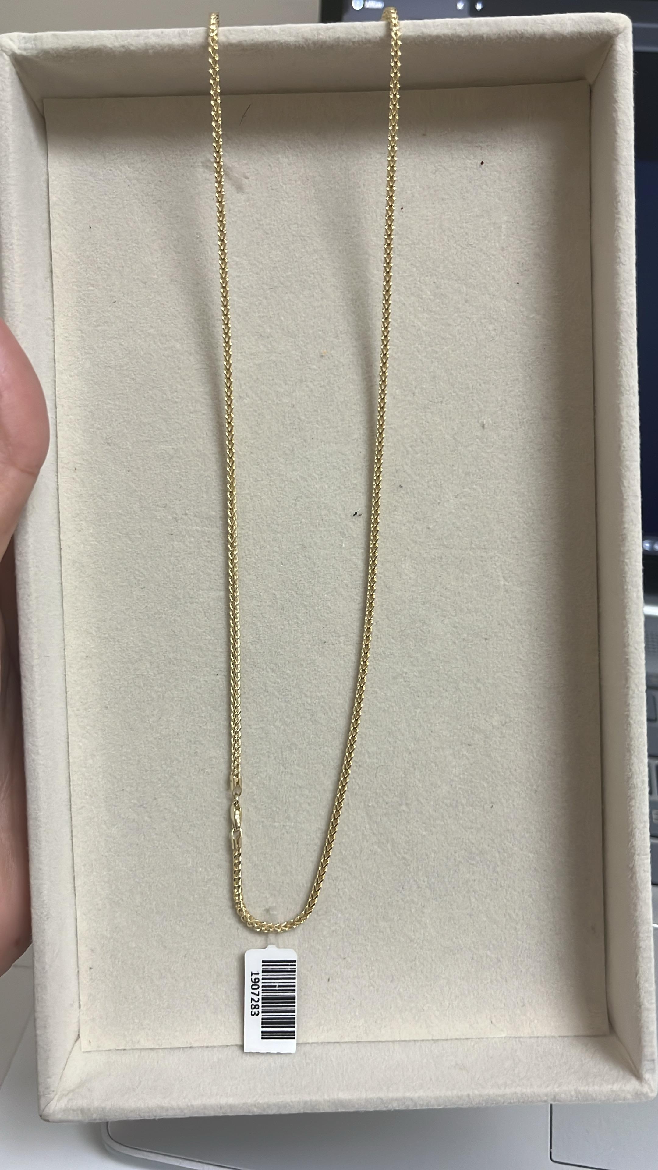 Cadena franco oro 10k