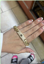 Cadena Mónaco 10k y pulsera monaco 10k