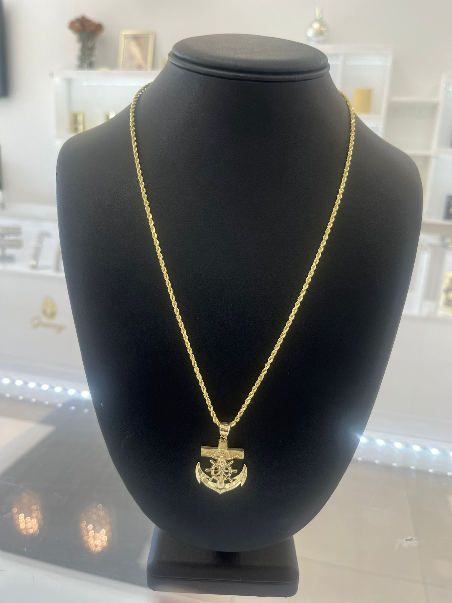 💎 Set Cadena y medalla ORO 10K 🔥