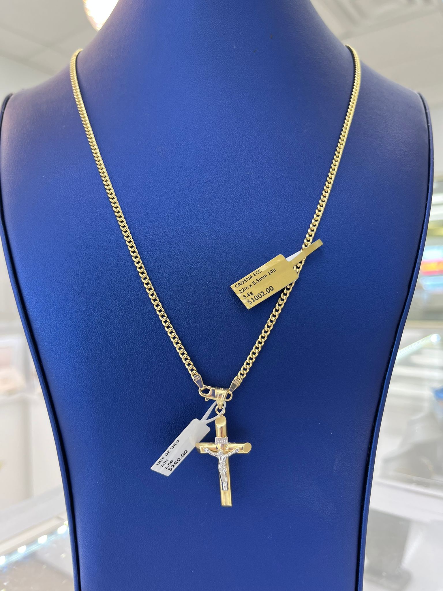 💎 Set cadena oro 14k y medalla oro 10k 💎