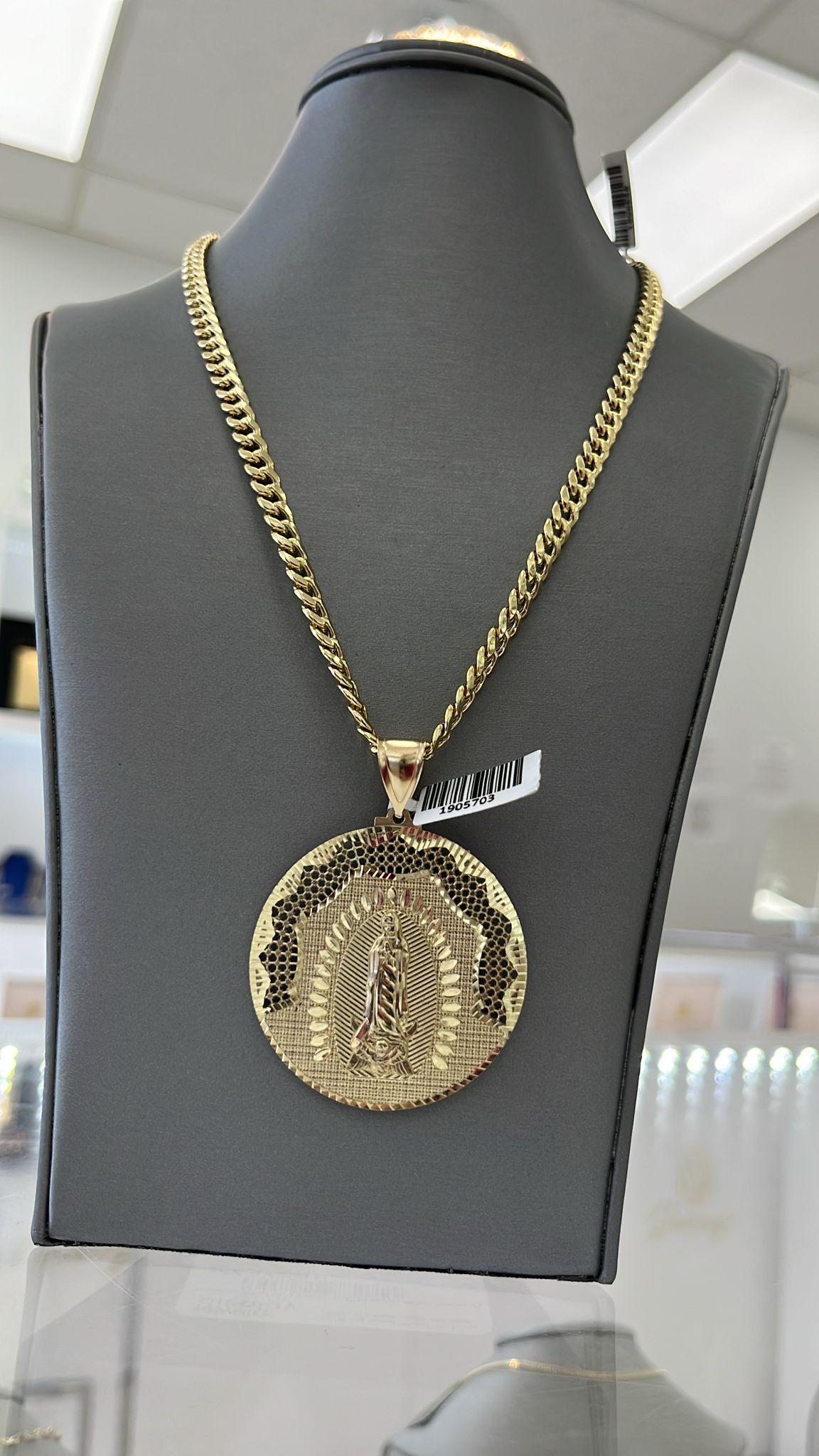 💎💎💎 CADENA Y MEDALLA ORO 10K 💎💎💎