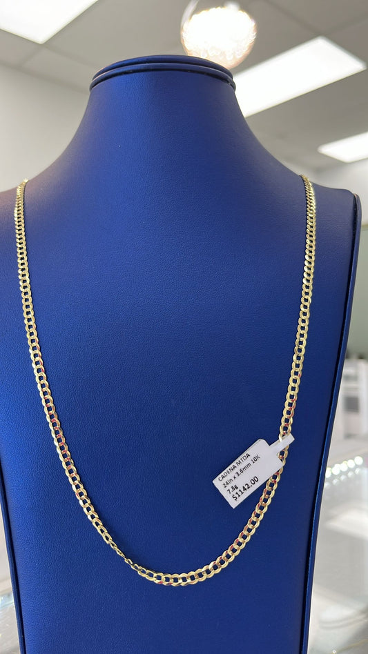 💎💎💎 Cadena martillada oro 10k 💎💎💎