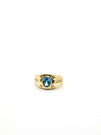Anillo Pierda Azul Claro - 10K