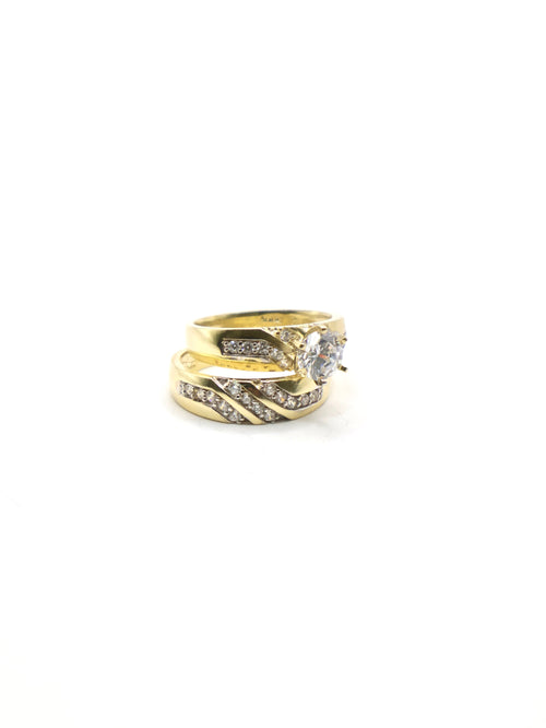 Anillo Duo Ondas - 10K