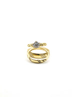 Anillo Trio Hojas - 10K