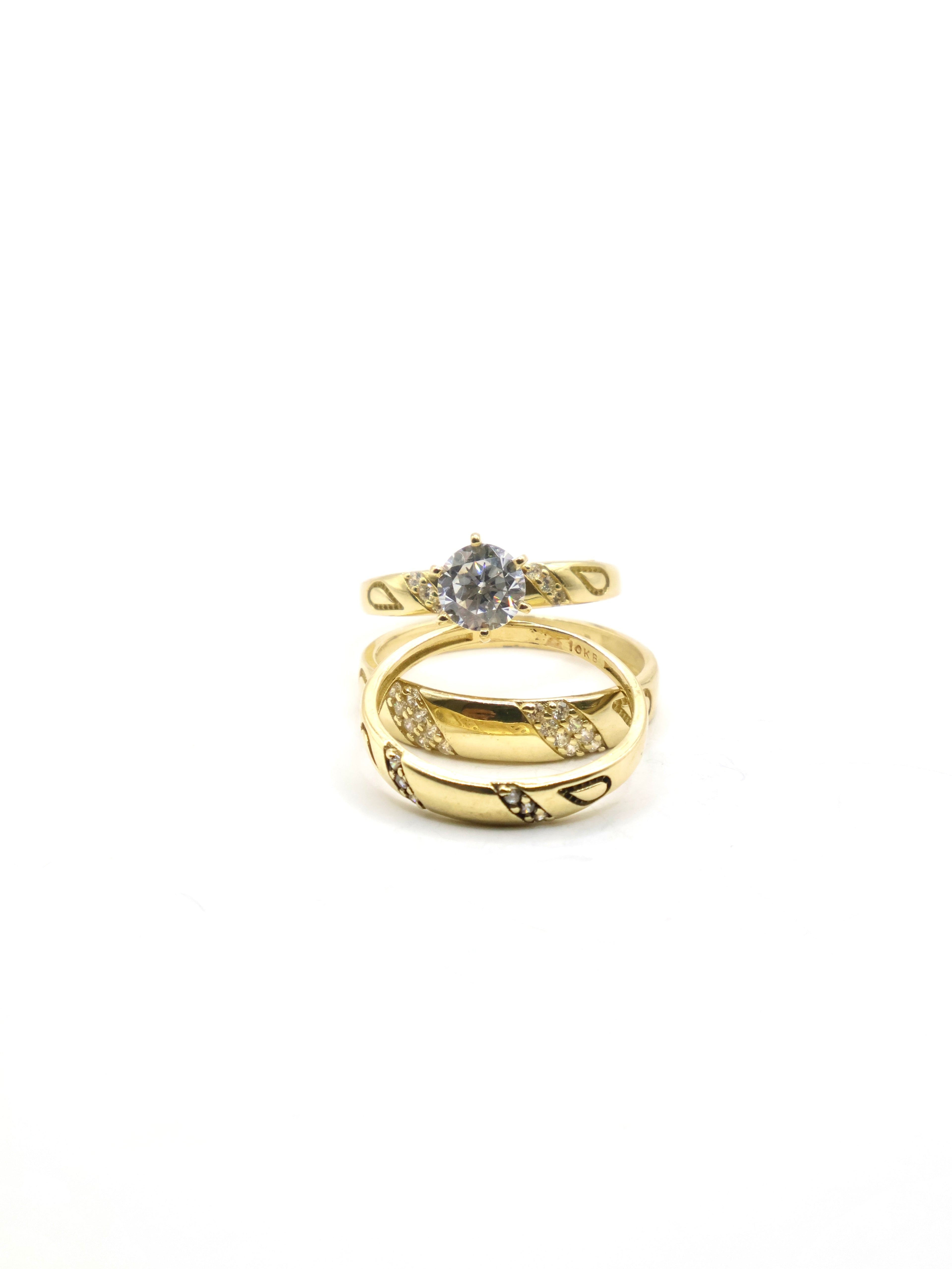 Anillo Trio Hojas - 10K