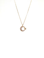 SET GARGANTILLA LUNA - 10K