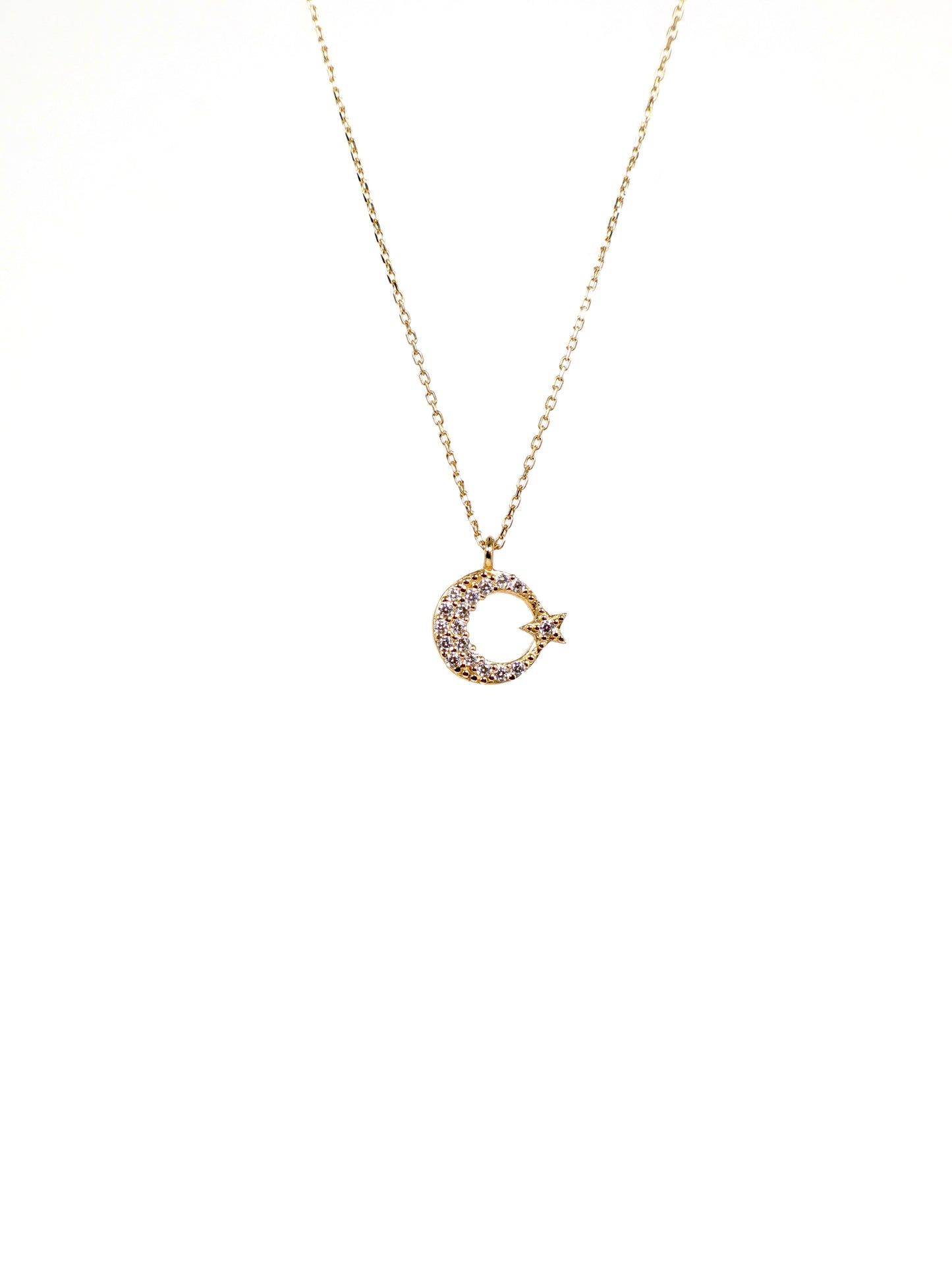 SET GARGANTILLA LUNA - 10K