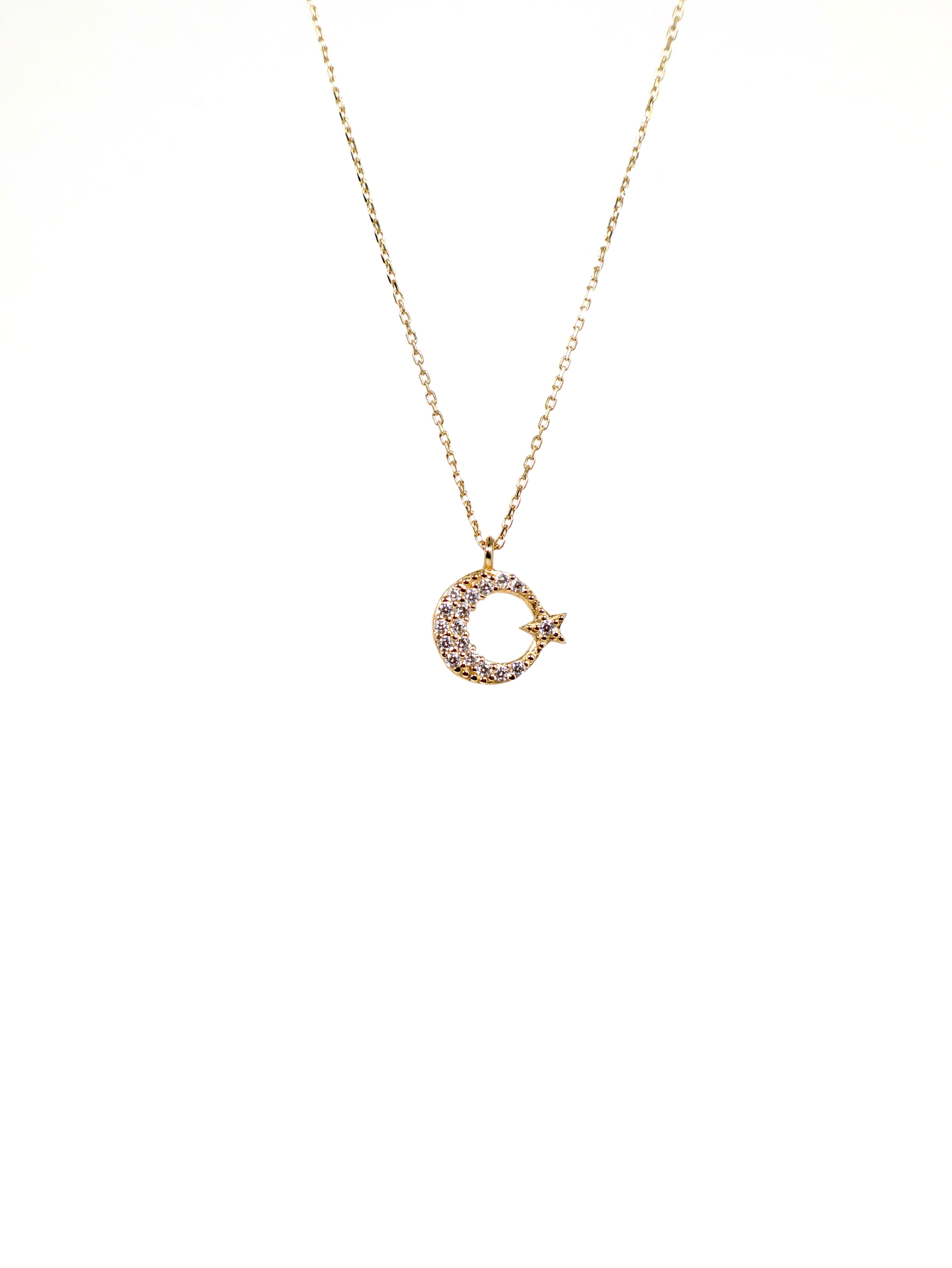 SET GARGANTILLA LUNA - 10K