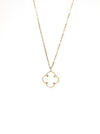SET GARGANTILLA TREBOL - 10K