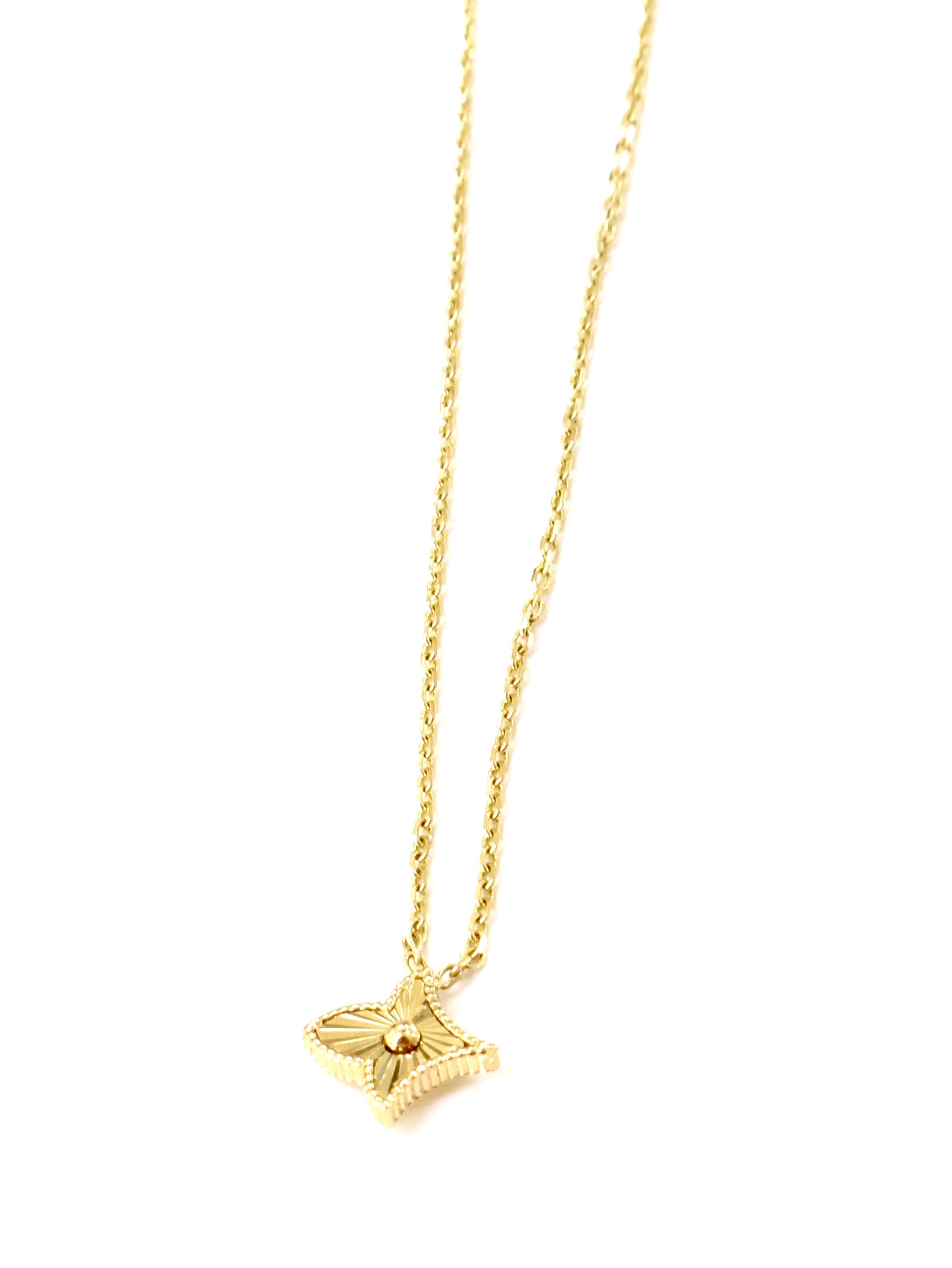SET GARGANTILLA FLOR - 10K