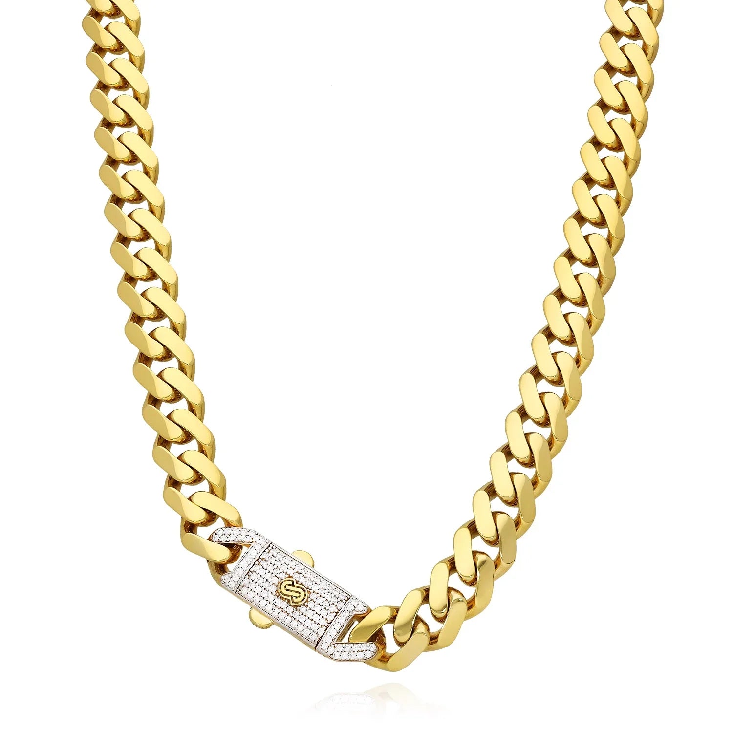 MEN'S CHAIN - MONACO CLASSIC PAVE LOCK